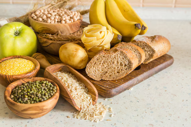 This image represents unrefined or complex carbs